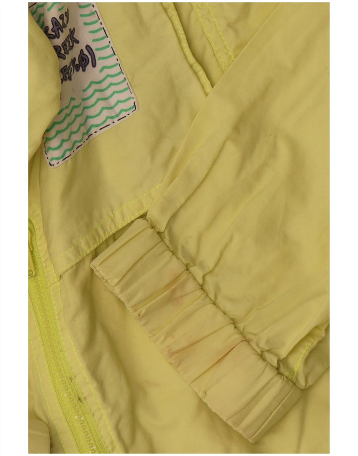 Proline Mens Graphic Oversized Bomber Jacket UK 38 Médio Amarelo