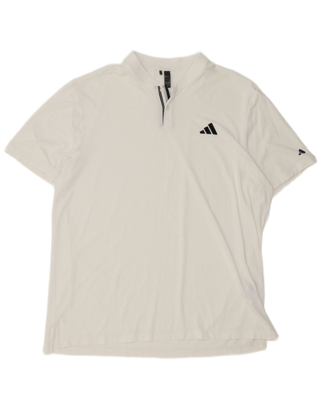 Camisa Polo Masculina Adidas XL Poliéster Branco