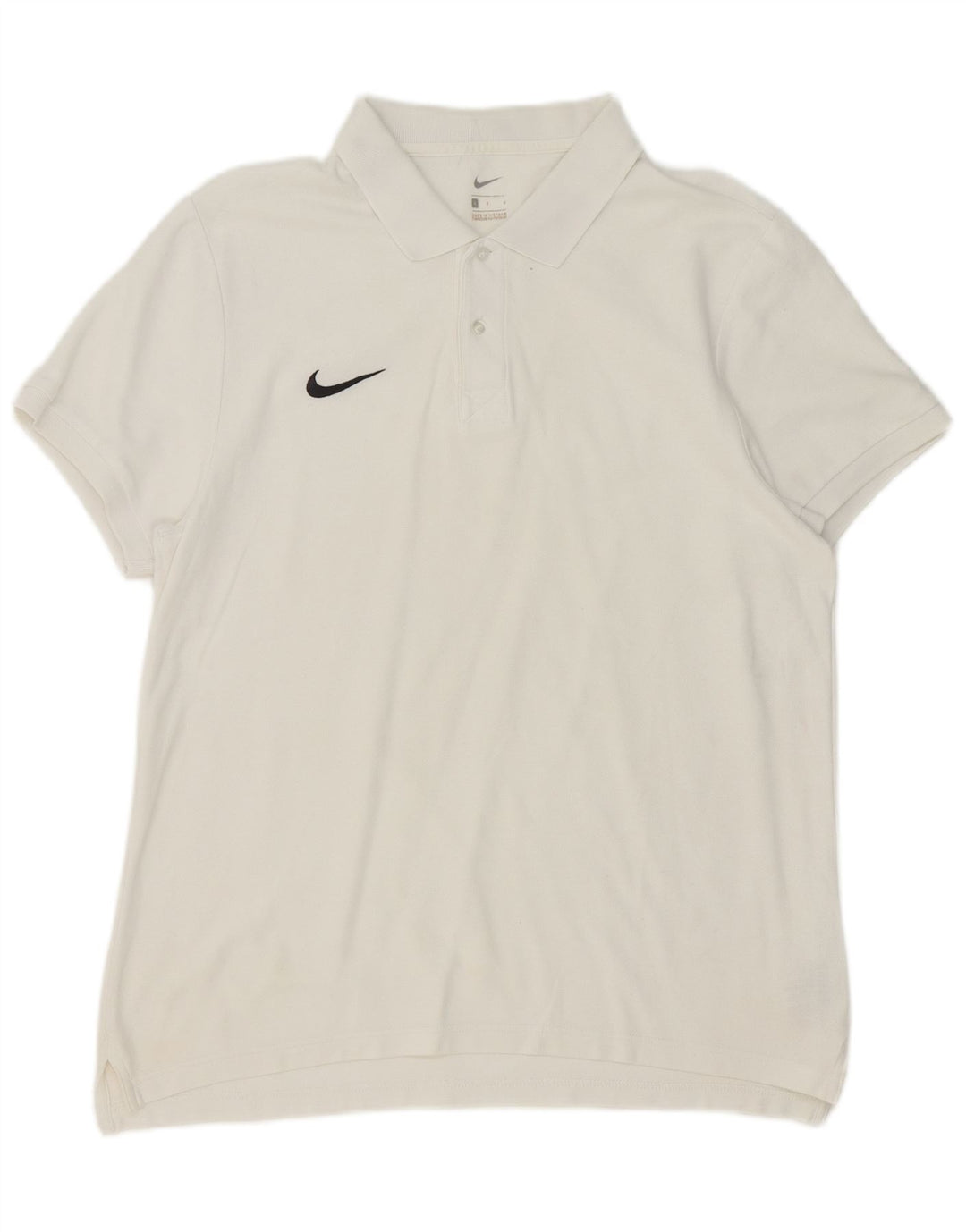 Camisa polo masculina Nike grande algodão branco