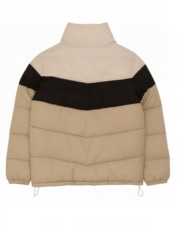Jaqueta Columbia Masculina Acolchoada UK 42 XL Bege Colourblock Poliéster