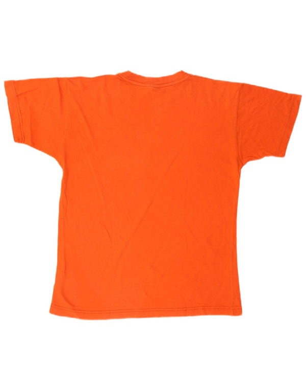 Camiseta Champion Boys Graphic 11-12 Anos Laranja Algodão