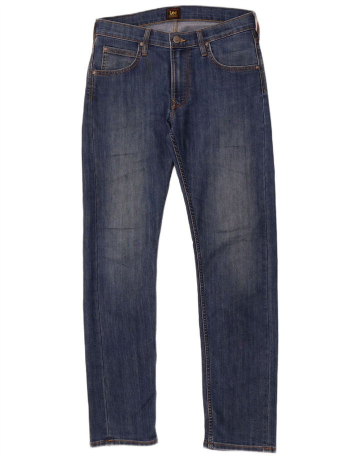 Lee Mens Daren Zip Fly Slim Jeans W30 L32 Azul Algodão