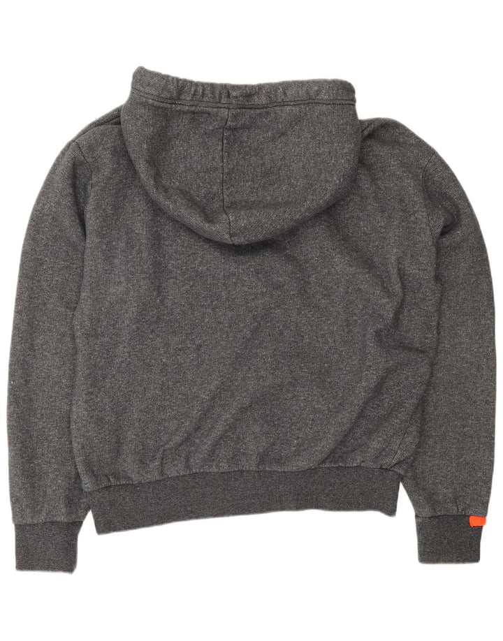 Suéter com capuz masculino Superdry XL cinza algodão