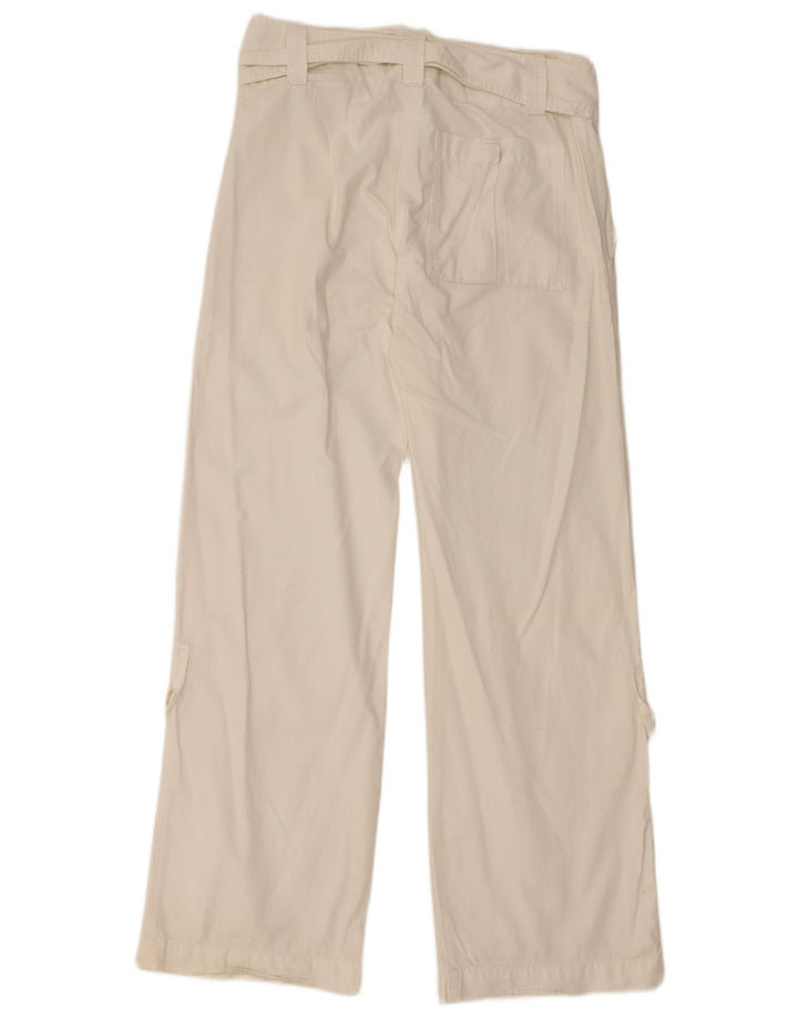 DIESEL Calça Chino Feminina Solta W28 L31 Algodão Branco