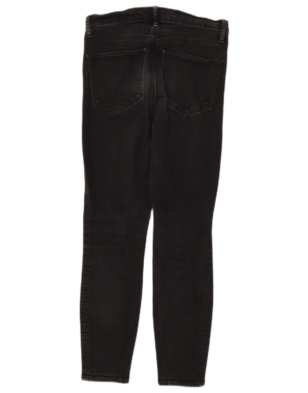 Calça jeans skinny feminina Gap cintura super alta W28 L26 algodão preto