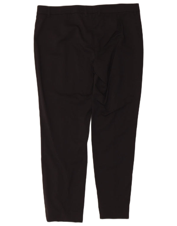 Burberry Calça feminina casual cintura baixa justa Reino Unido 12 médio W36 L27 preta
