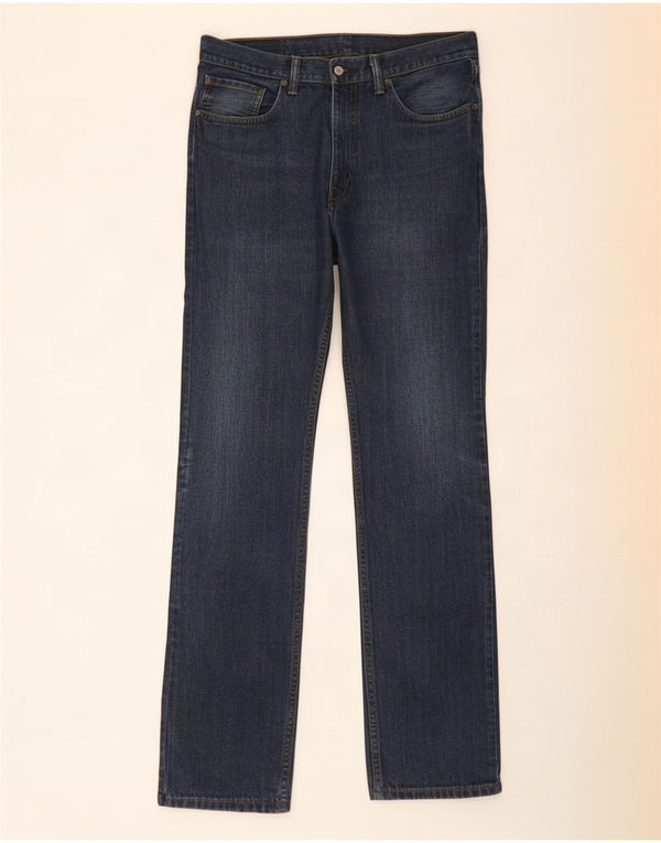 Levi's Masculino 505 Straight Jeans W34 L36 Azul Marinho Algodão
