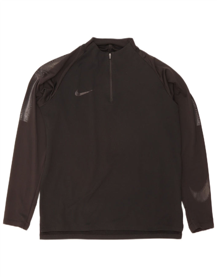 Nike Mens Dri Fit Graphic Pullover Treino Top Médio Preto Colourblock