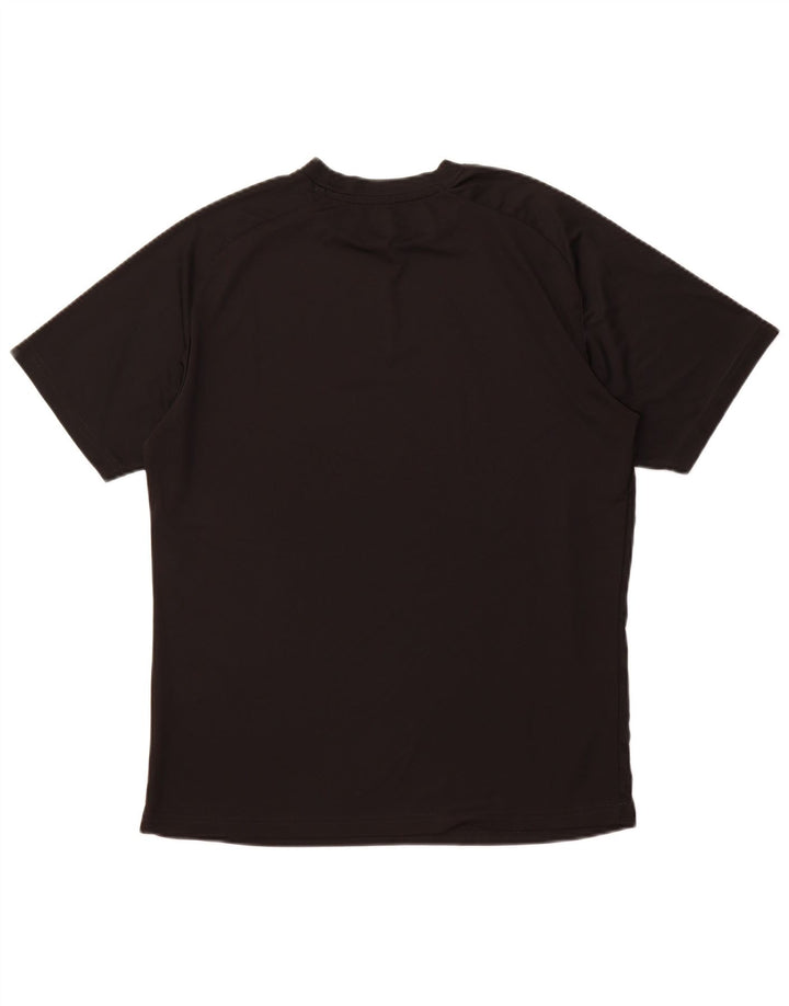 Camiseta masculina PUMA com estampa gráfica grande preta de poliéster esportiva