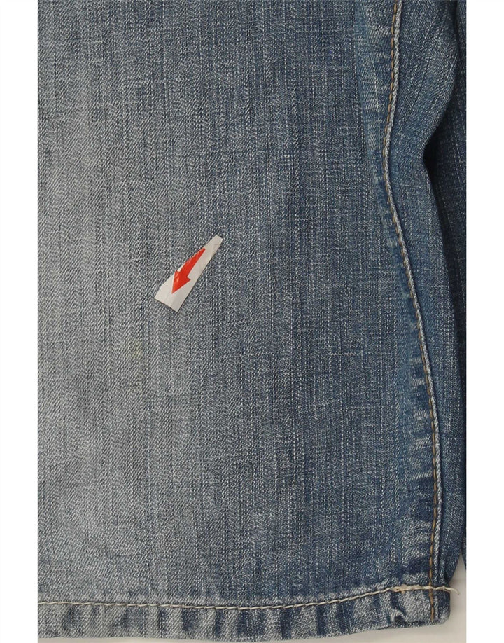 Shorts jeans masculino Gas W34 grande algodão azul