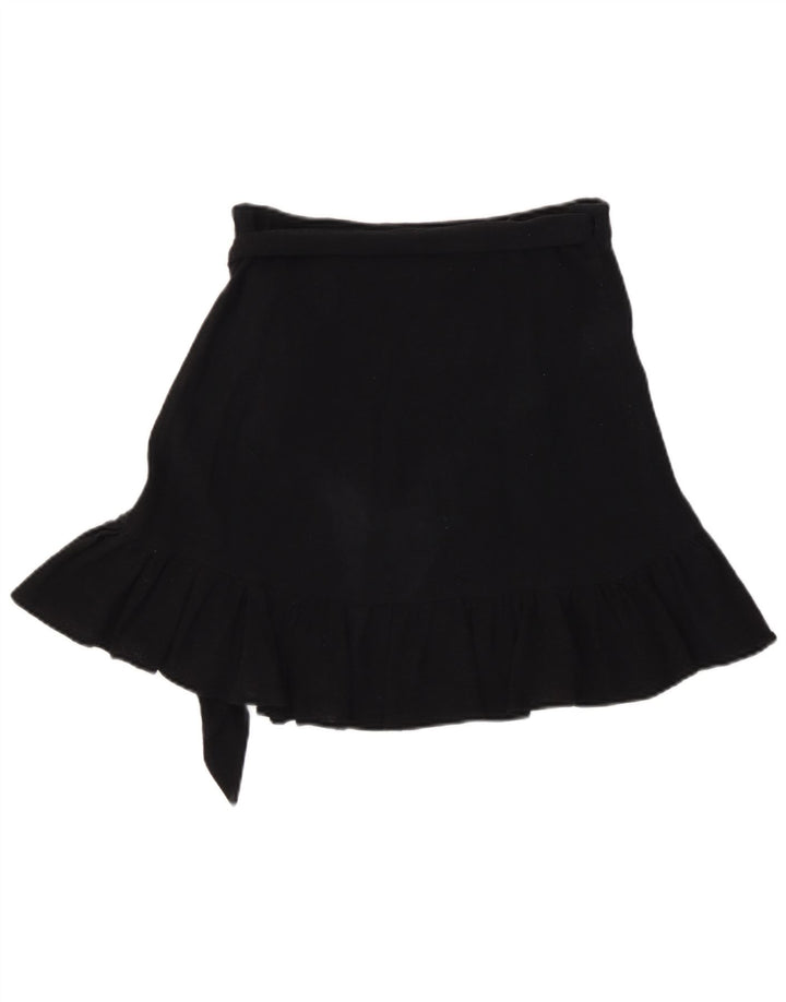Zara Saia feminina de malha pequena W26 preta