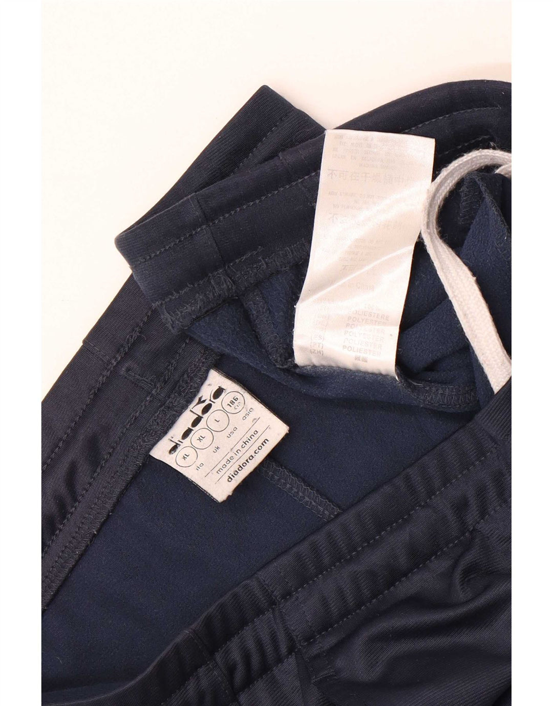Calça de treino masculina Diadora Joggers XL azul marinho poliéster