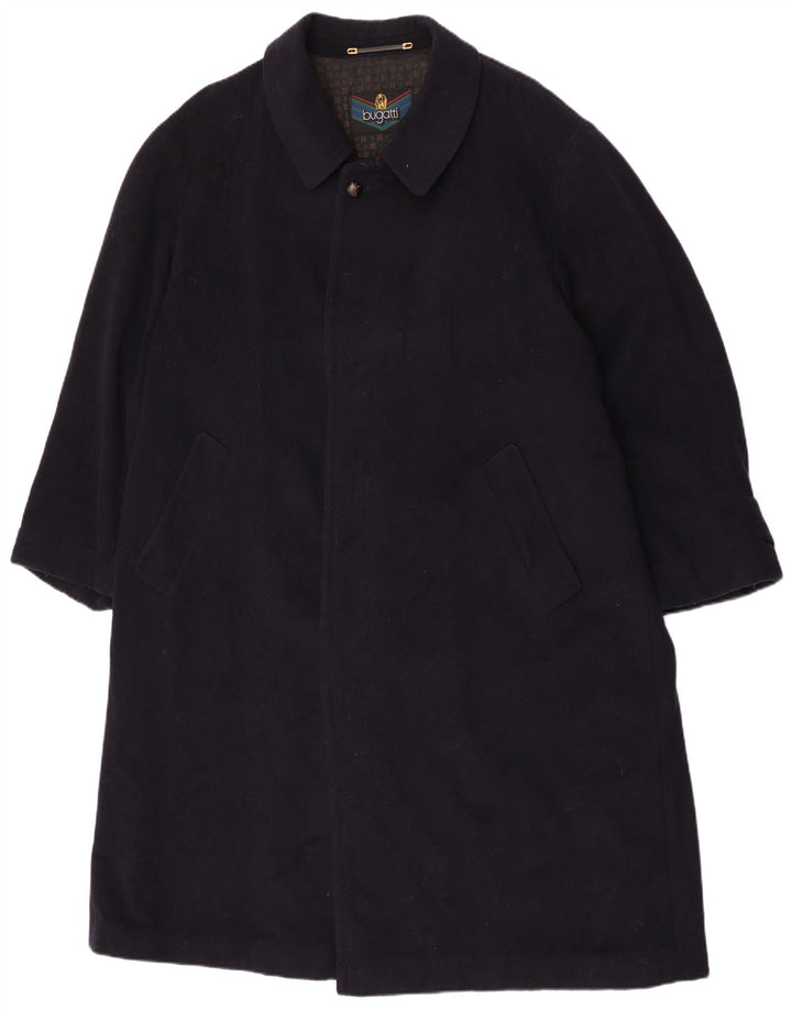 Bugatti Masculino UK 42 XL Lã Azul Marinho