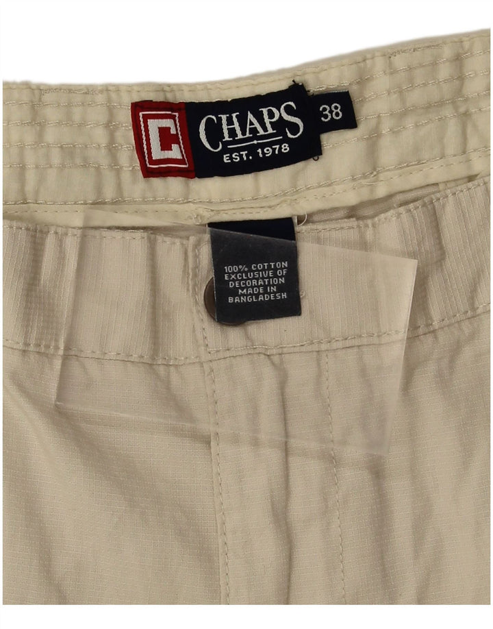 Shorts cargo masculino CHAPS W38 XL algodão bege