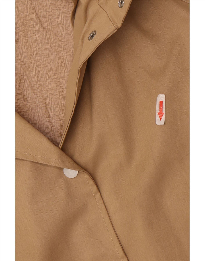 Zara Womens Hooded Oversized Raincoat UK 10 Pequeno Bege