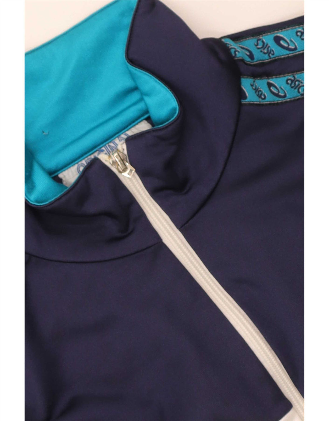 Asics Masculino Graphic Tracksuit Top Jacket IT 54 XL Azul marinho Colourblock