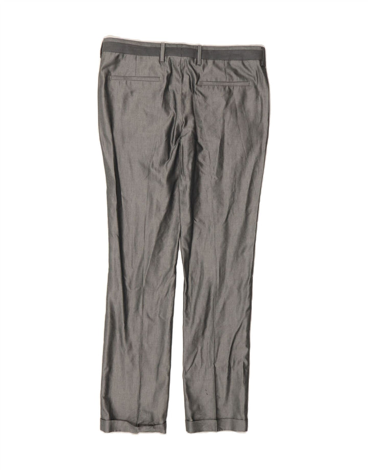 ZARA Mens Slim Suit Trousers W36 L34 Grey Cotton Vintage Zara and Second-Hand Zara from Messina Hembry 