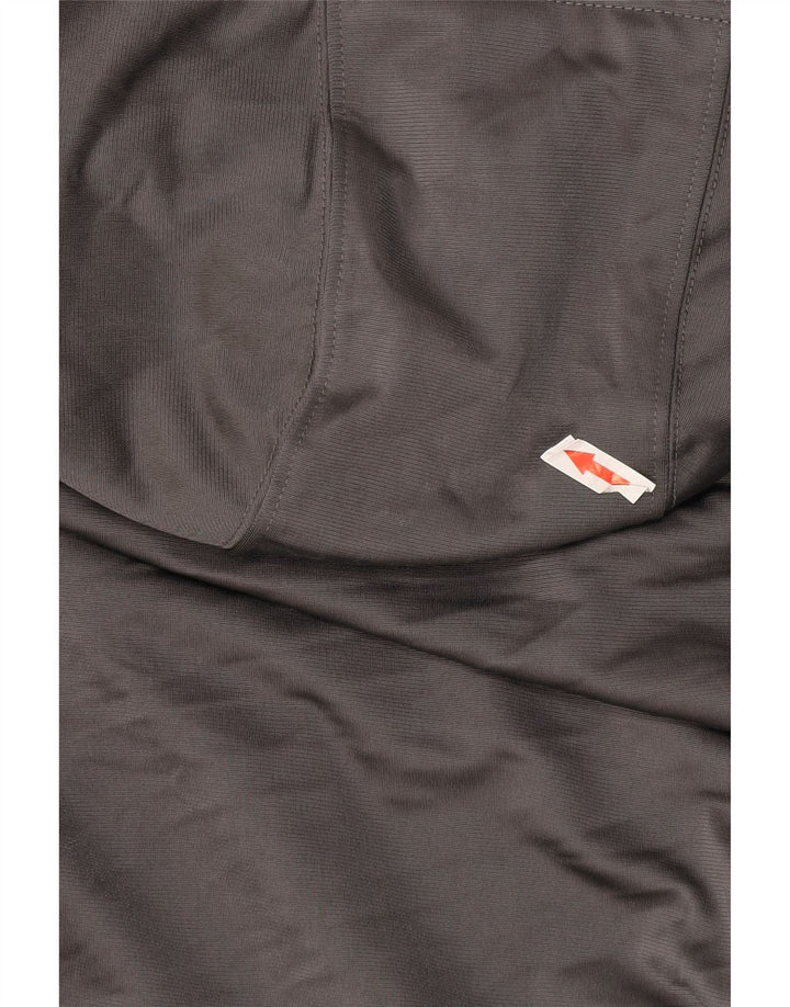 Adidas Mens Hoodie Jumper Pequeno Cinza Colorblock Poliéster