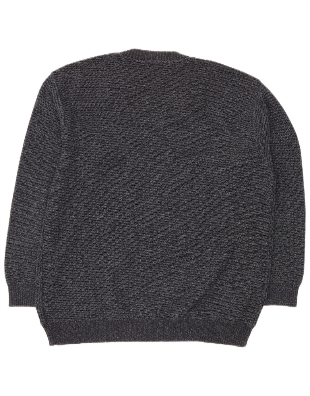 Suéter masculino VINTAGE com decote em V IT 50 cinza médio geométrico