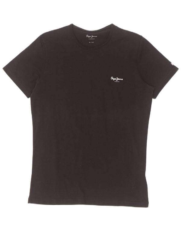PEPE Jeans Masculino Camiseta Slim Top XL Algodão Preto