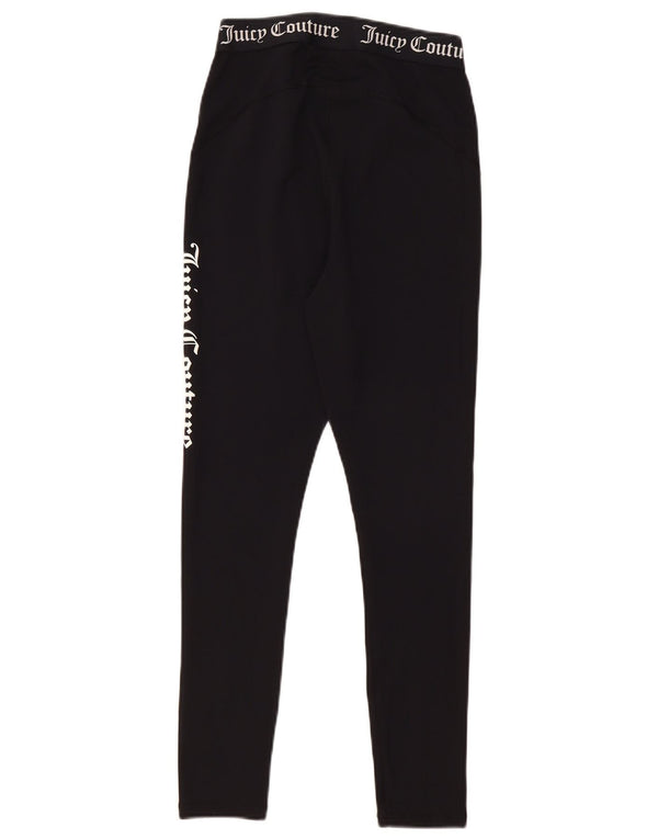 Leggings gráficas femininas Juicy Couture UK 12 poliéster preto médio