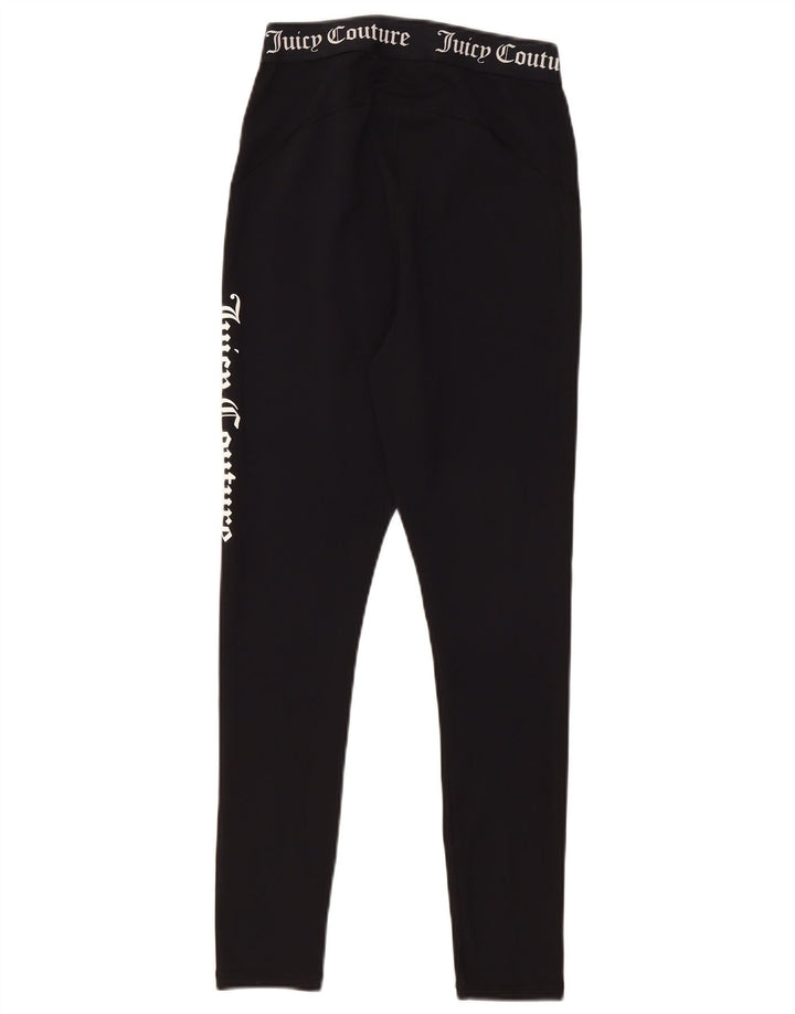 Leggings gráficas femininas Juicy Couture UK 12 poliéster preto médio