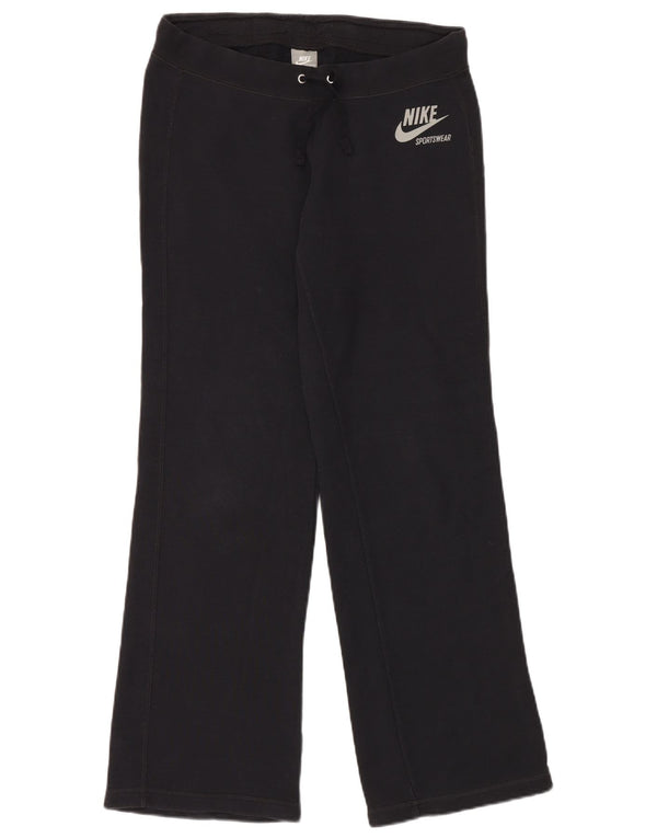 Calça de treino feminina Nike UK 14 médio preto algodão