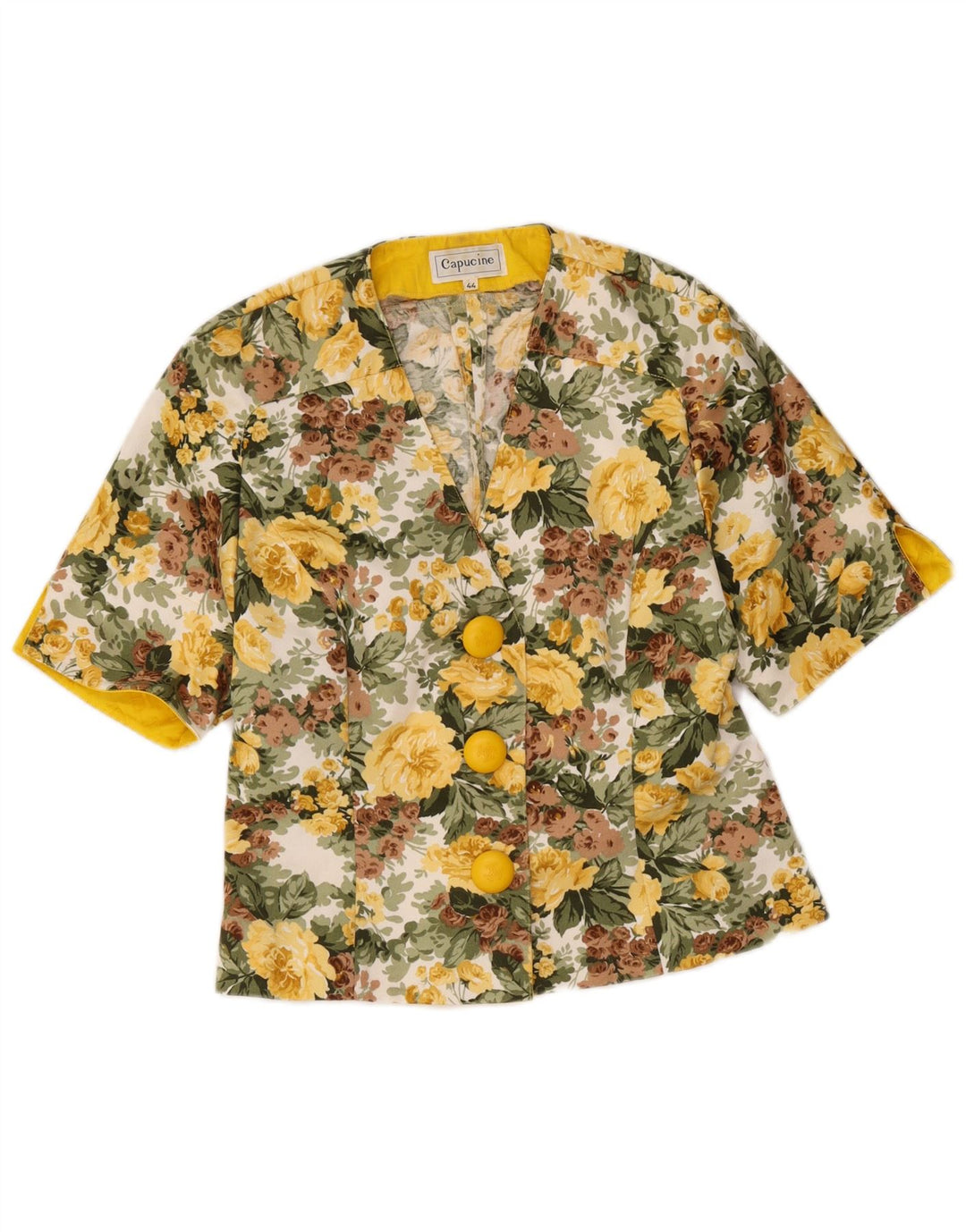 Jaqueta blazer feminina Capucine com 3 botões IT 44 médio floral multicolorido