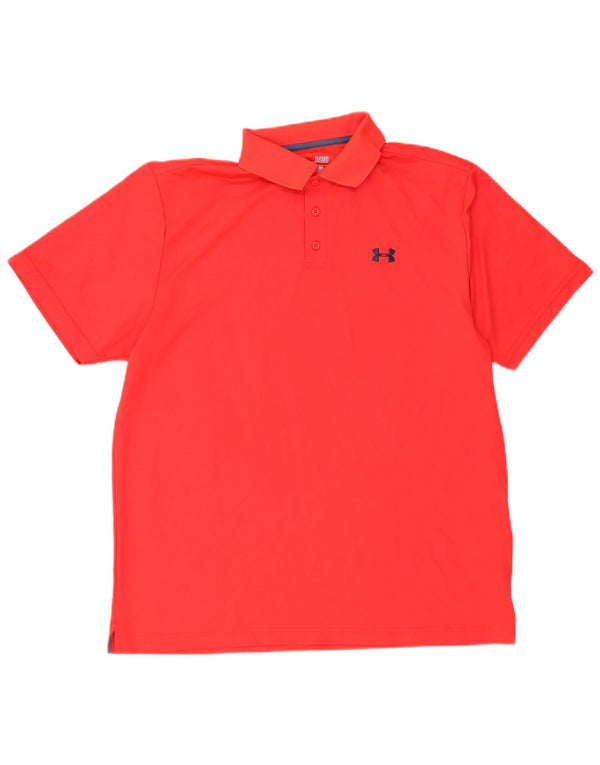 Camisa polo masculina Under Armour Heat Gear XL poliéster vermelho