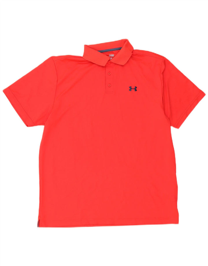 Camisa polo masculina Under Armour Heat Gear XL poliéster vermelho