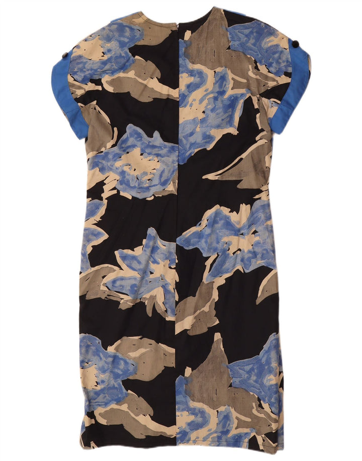 Vestido feminino VINTAGE UK 16 grande preto floral