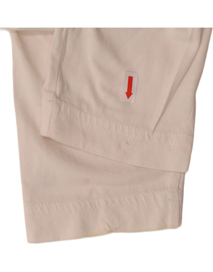 Top gráfico masculino TOMMY HILFIGER manga comprida listrado branco médio
