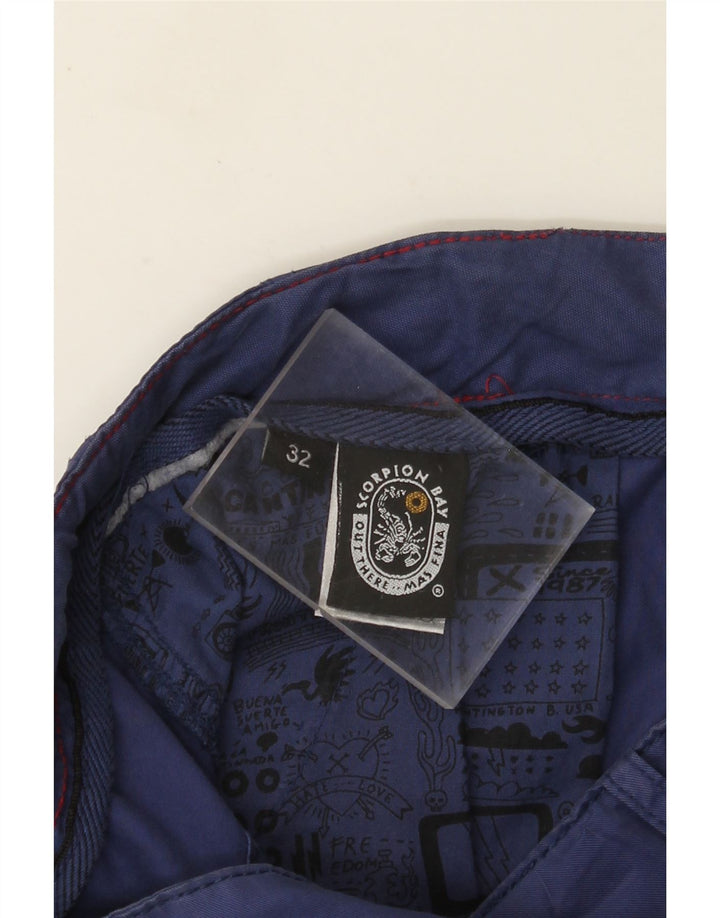 Shorts cargo masculino Scorpion Bay W32 algodão azul marinho médio