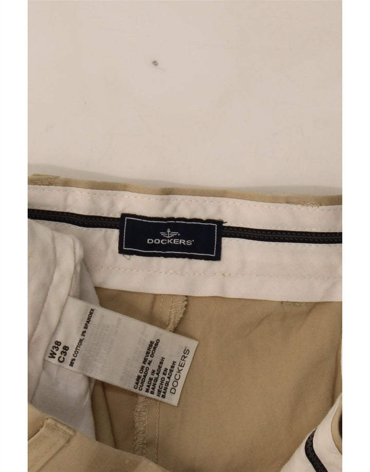 DOCKERS Mens Pegged Chino Shorts W38 XL  Beige Cotton Vintage Dockers and Second-Hand Dockers from Messina Hembry 