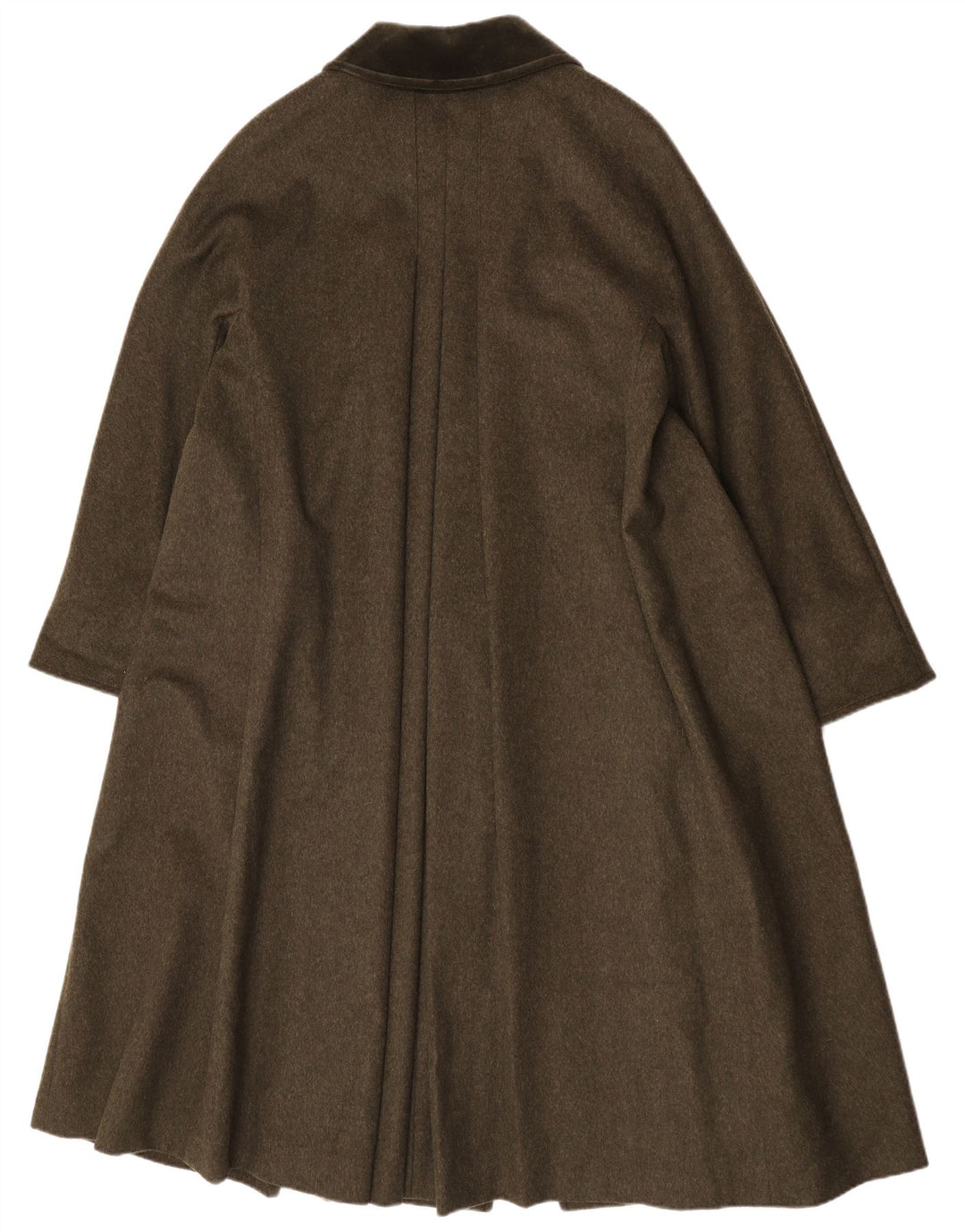 Sobretudo feminino extragrande Merlet IT 42 lã virgem cáqui média