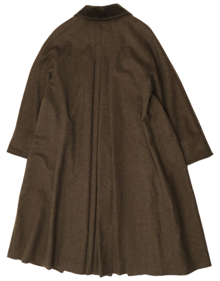 Sobretudo feminino extragrande Merlet IT 42 lã virgem cáqui média