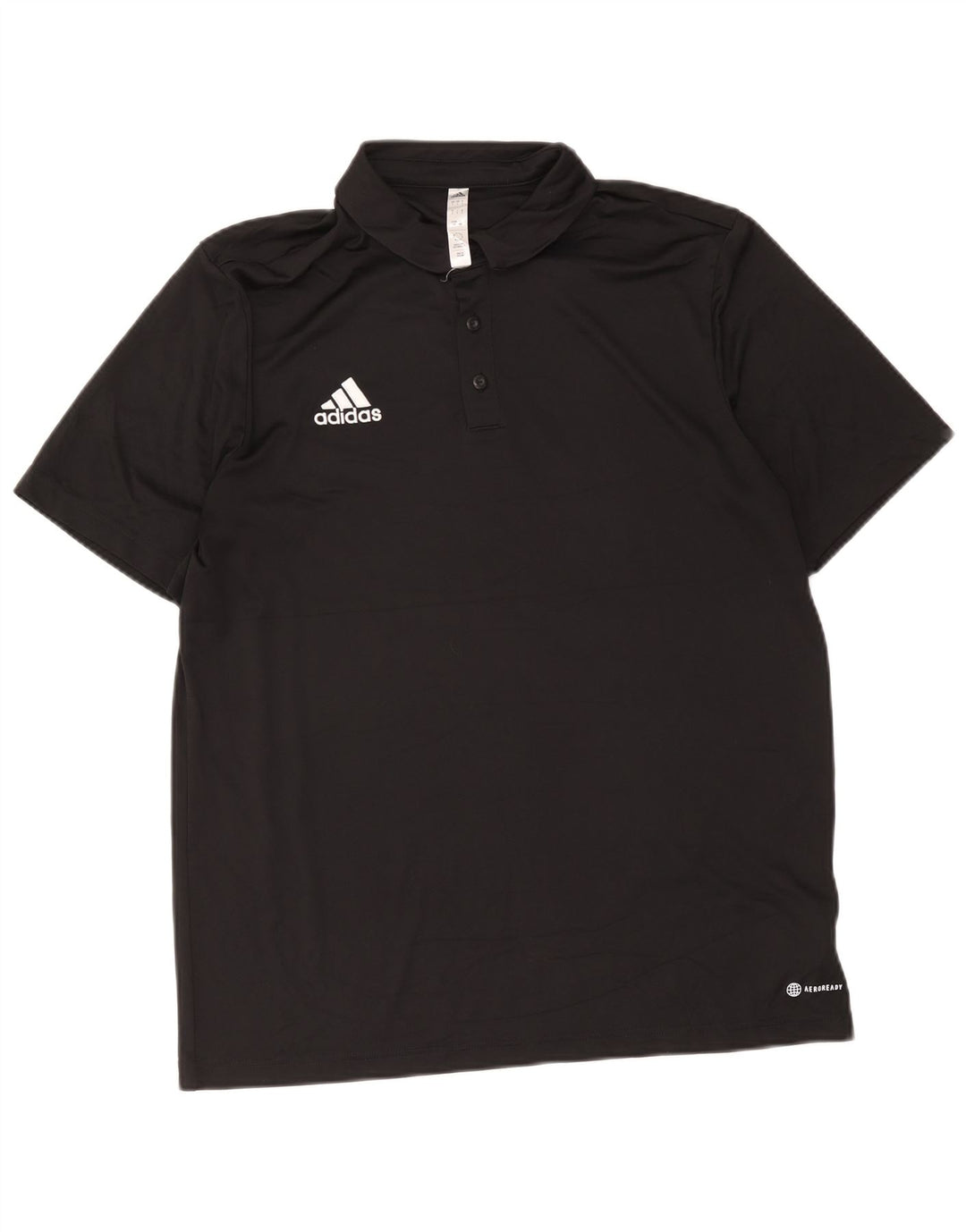 Adidas Mens Aeroready Polo Grande Poliéster Preto Preto
