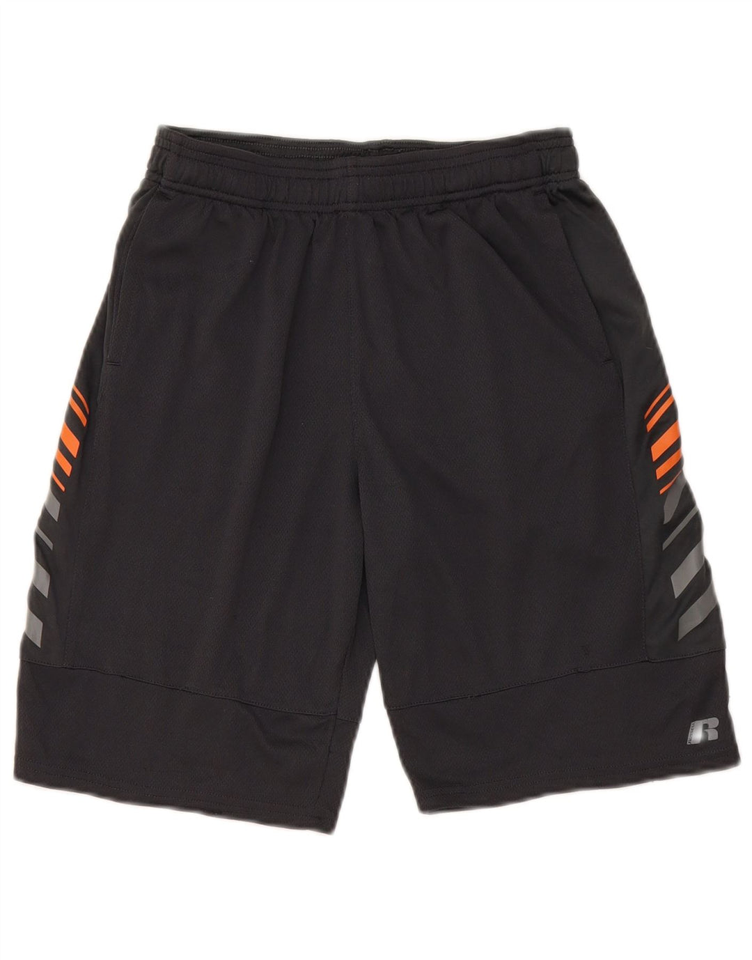 Shorts esportivos RUSSELL ATLÉTICOS para meninos 14-15 anos XL preto poliéster