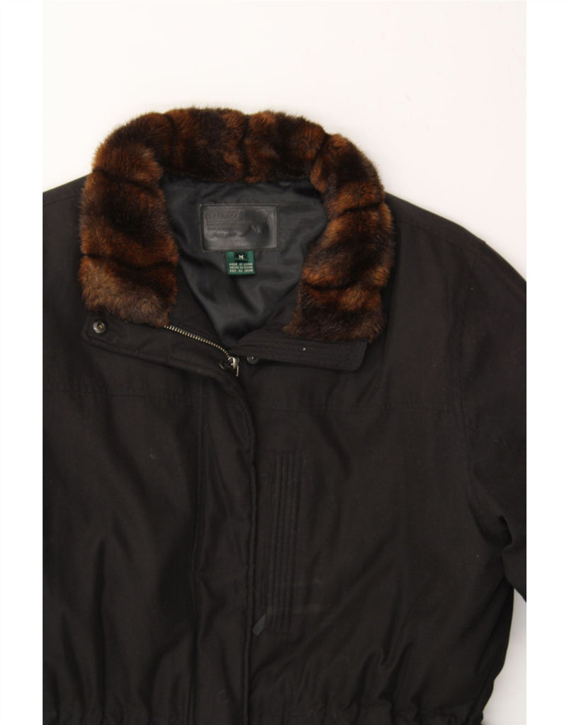 RALPH LAUREN Womens Padded Jacket UK 14 Medium Black Polyester Vintage Ralph Lauren and Second-Hand Ralph Lauren from Messina Hembry 