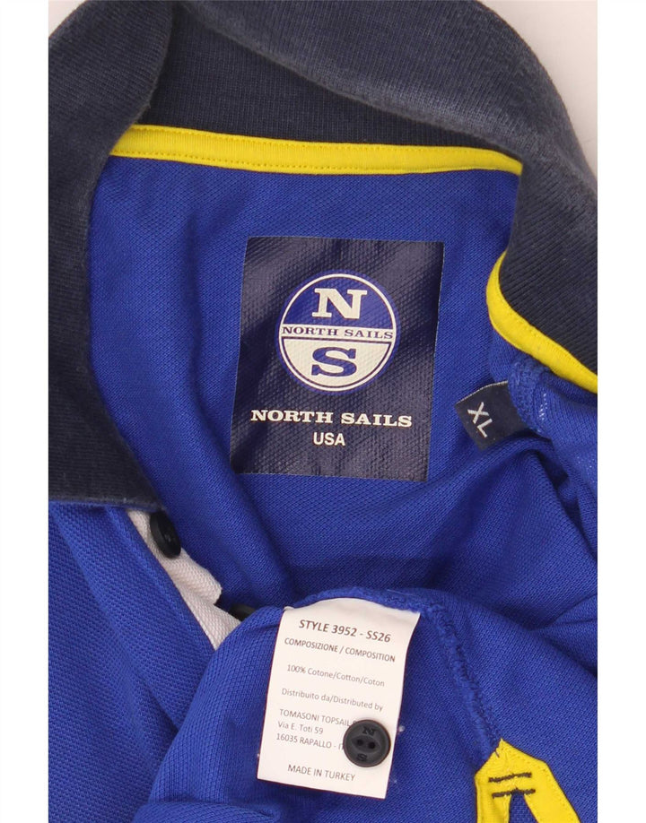 Camisa polo masculina North Sails Graphic XL azul algodão