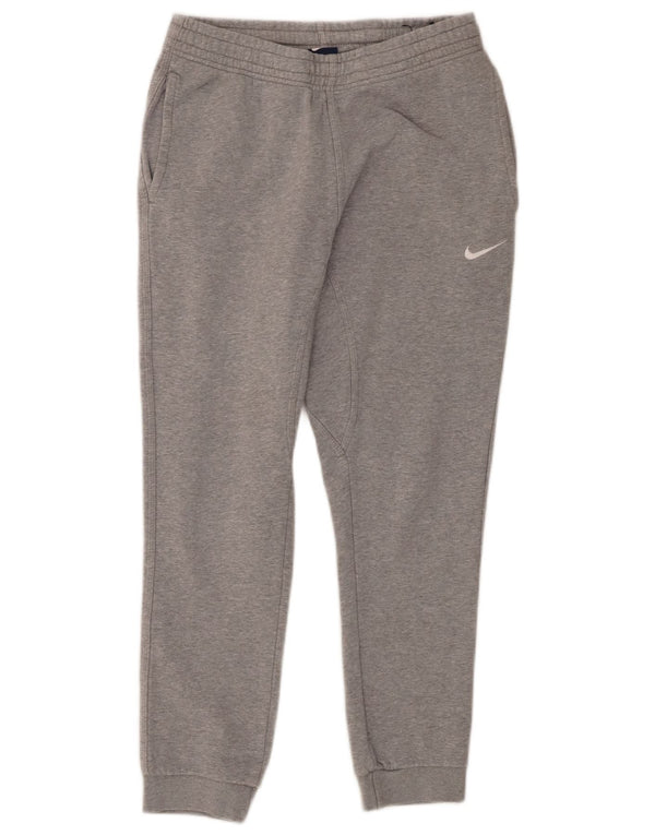 Calça de treino masculina Nike Joggers pequeno cinza manchado de algodão