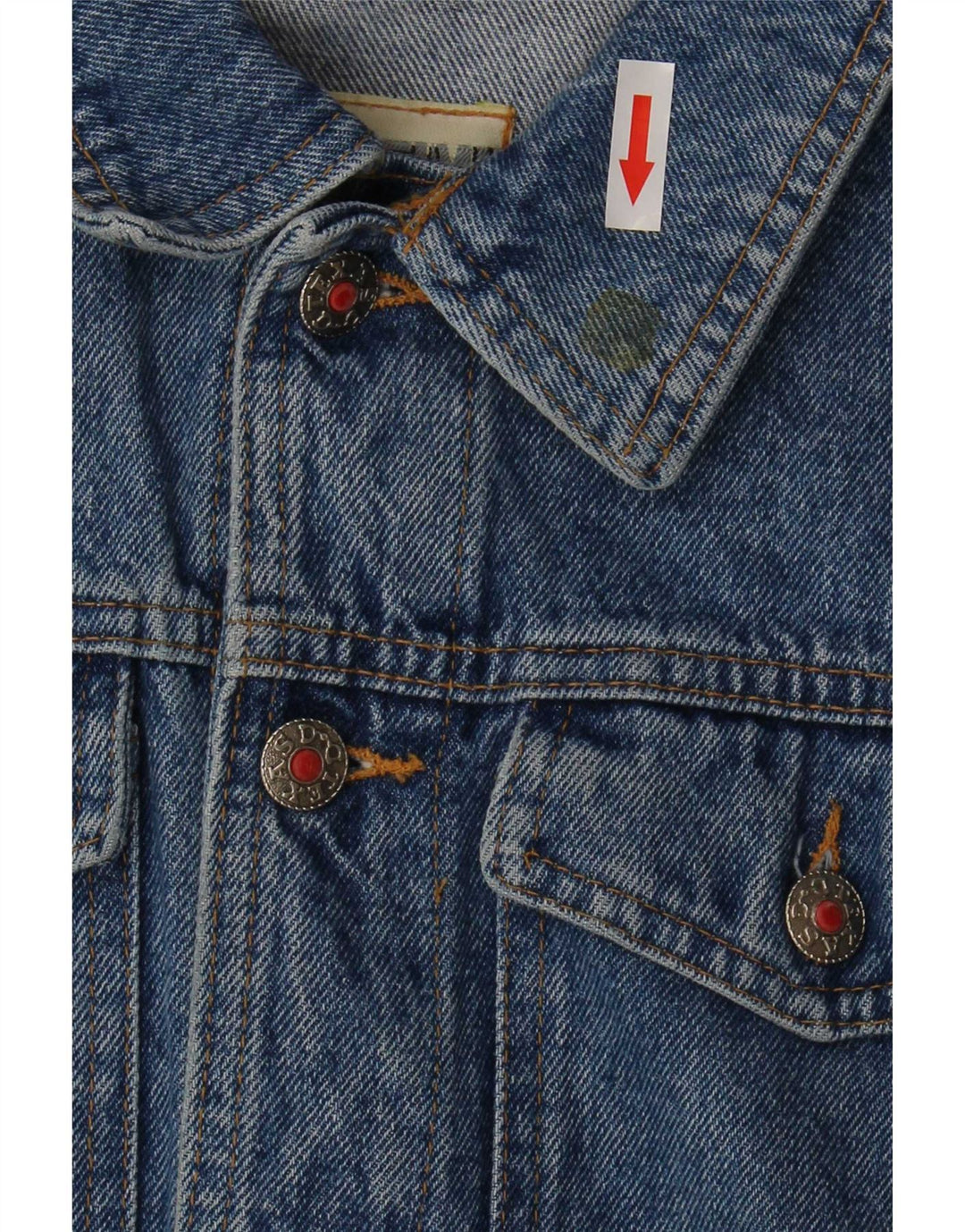 Jaqueta jeans feminina de manga curta Fly Time IT 42 algodão azul médio
