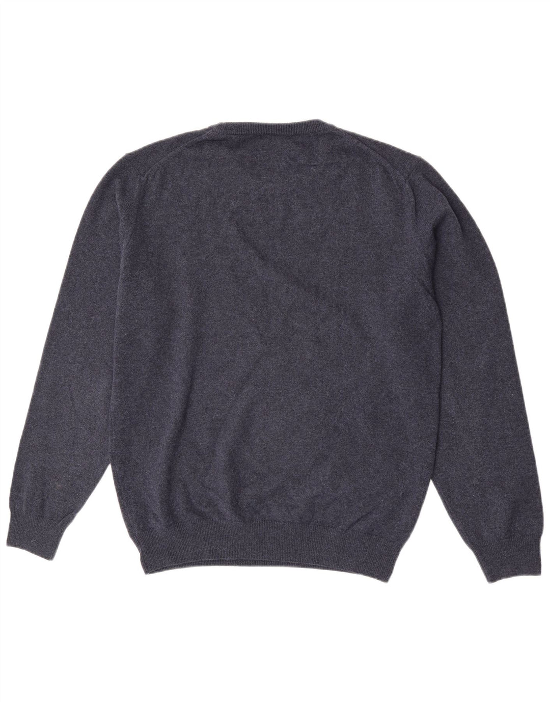 Suéter masculino Gant com gola redonda, grande lã de cordeiro azul marinho