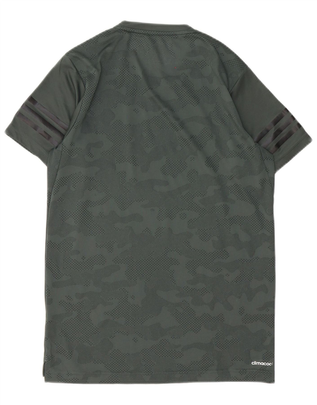 Adidas Mens Climacool Camiseta Top XS Verde Camuflagem Poliéster