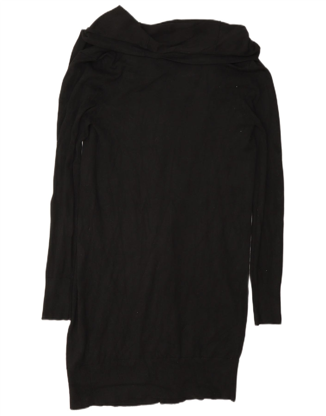 Suéter cardigã aberto com palangre feminino Zara Reino Unido 12 viscose preta média