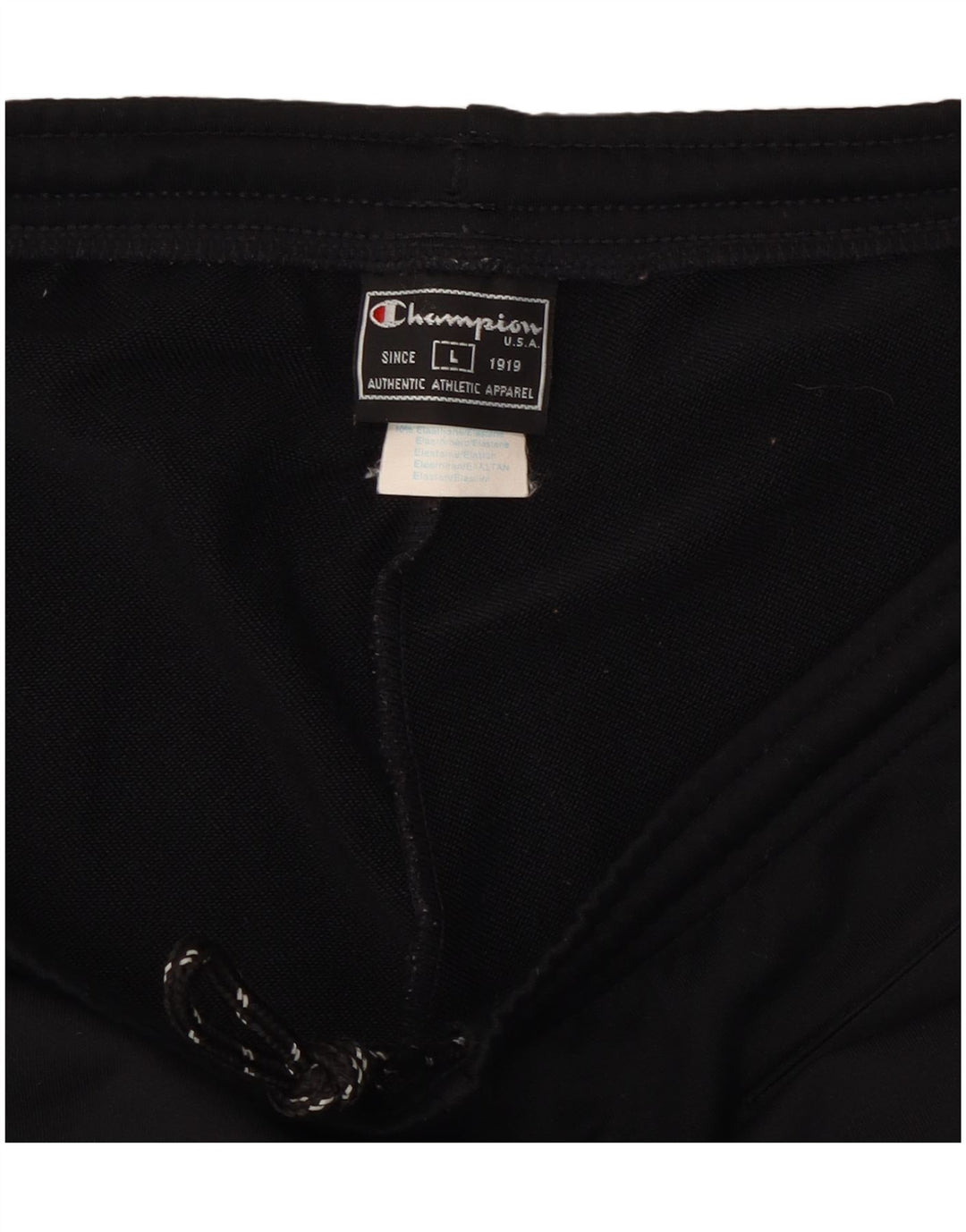 Calça de treino feminina Champion UK 14 grande poliéster preto