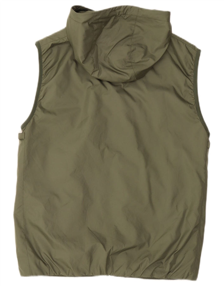 Colete masculino com capuz Lacoste tamanho 46 XS verde poliéster