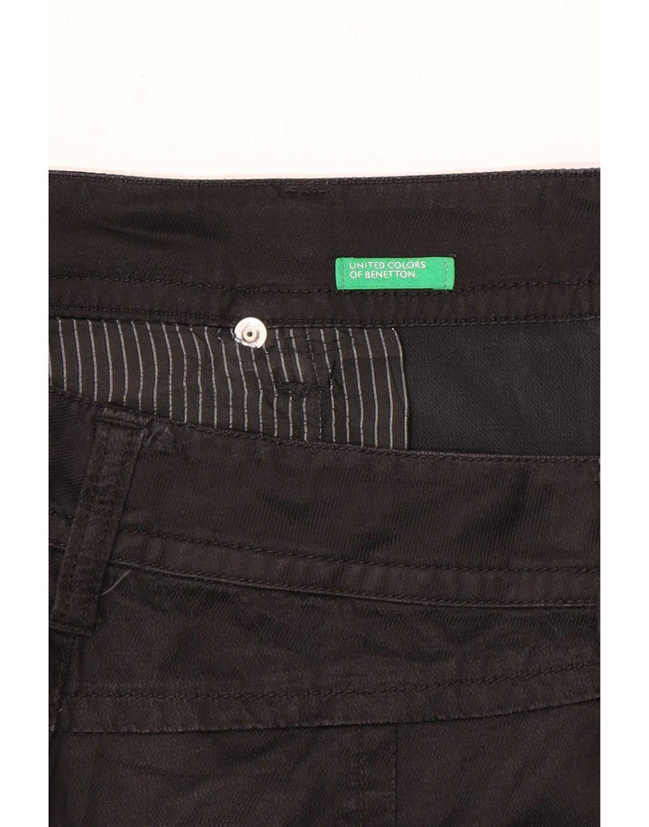Benetton Shorts feminino casual médio W30 preto