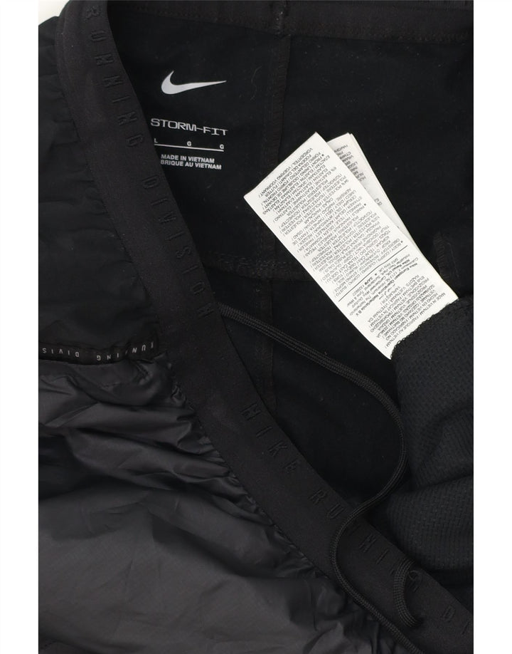 Calça esportiva masculina NIKE Storm-Fit, grande, preta, colorida, poliéster