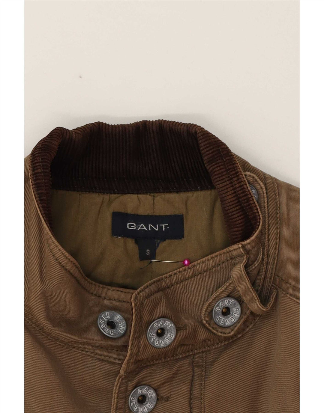 Jaqueta utilitária masculina Gant UK 36 pequena bege